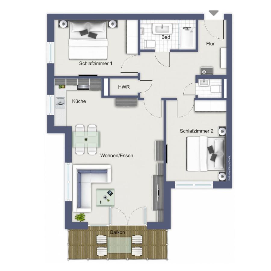 Linden-Palais Wohnung 19 Heiligendamm Eksteriør billede